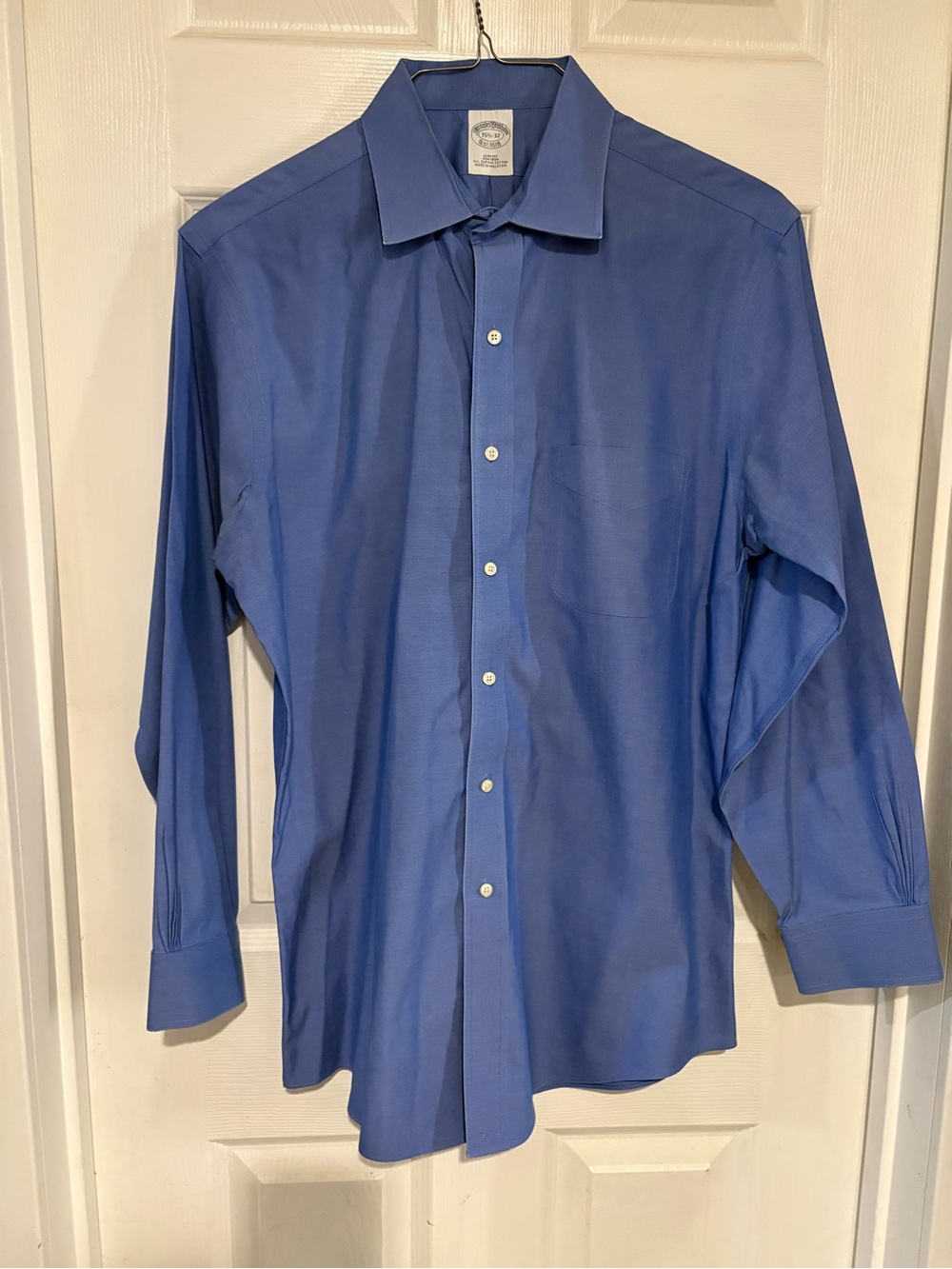 Brooks Brothers Royal Blue Button-Front Dress Shirt